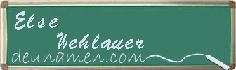 Else Wehlauer Visitenkarte